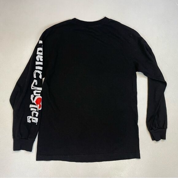 Poetic Justice Tupac Shakur 2Pac Graphic T-shirt Women Medium Black Long Sleeve - Picture 3 of 5